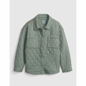 Gap Kids Quilted Shirt Jacket Light Mint Green unisex boys girls fall spring M